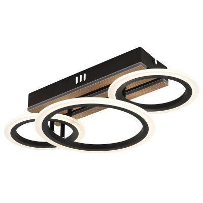 Design metalli kattovalaisin musta, Benedicte, 21W, white switch LED