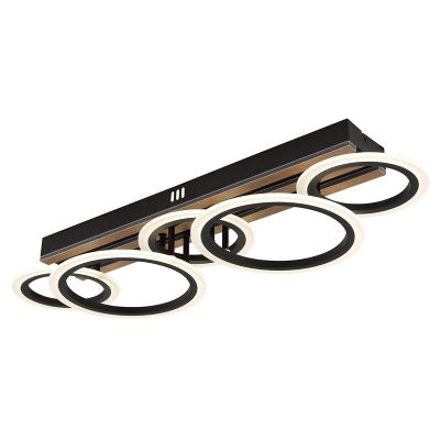 Design metalli kattovalaisin musta, Benedicte, 34W, white switch LED