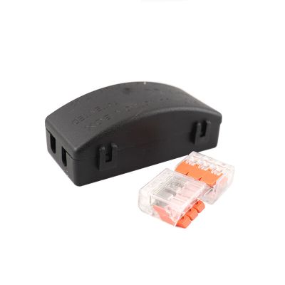 Musta kaapeliliitin IP20, enintään 3 x 2,5 mm