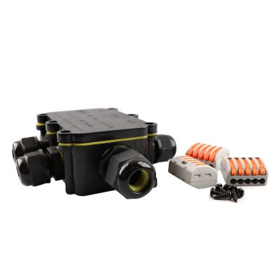 Vedenpitävä 5-napainen kaapelikytkentä, jossa Wago-pistoke, IP68