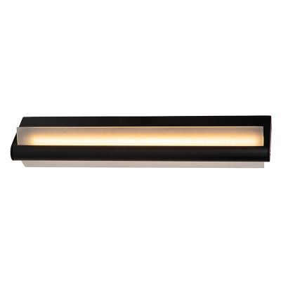 Musta metalli kylpyhuoneen seinävalaisin, Wanda, 15W, 3000K LED, IP44