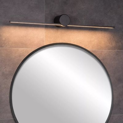 Musta alumiini seinävalaisin , Mizar, 6W, 2700K LED, IP44