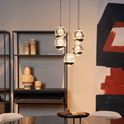 Musta lasi riippuvalaisin, Sentubal, 5,2W, 2700K LED