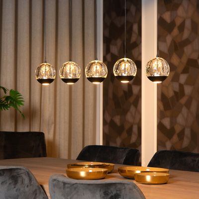 Musta lasi riippuvalaisin, Sentubal, 5,3W, 2700K LED