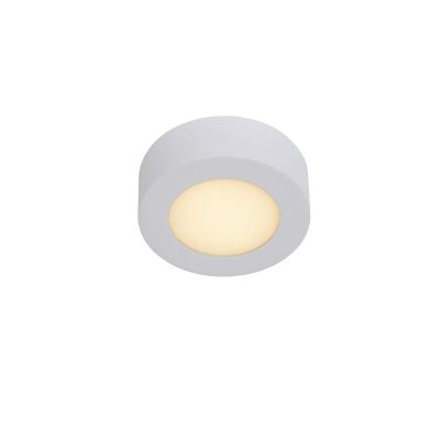 Valkoinen alumiini kattolamppu, Brice, 8W, 3000K LED, IP44
