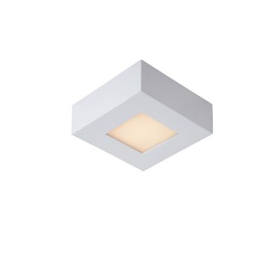 Valkoinen alumiini kattolamppu, Brice, 8W, 3000K LED, IP44