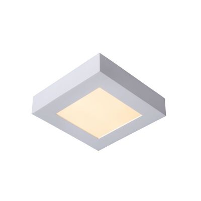 Valkoinen alumiini kattolamppu, Brice, 15W, 3000K LED, IP44