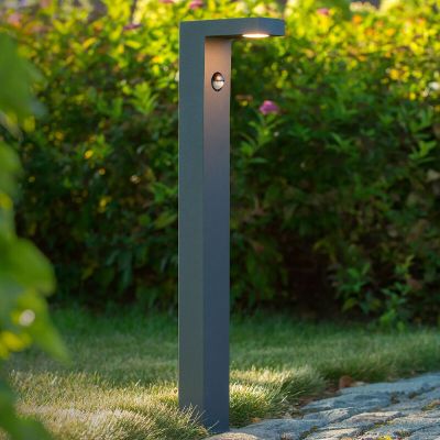 Antrasiitti alumiini liiketunnistimella varustettu ulkokattovalaisin, Texas, 6W, 3000K LED, IP54