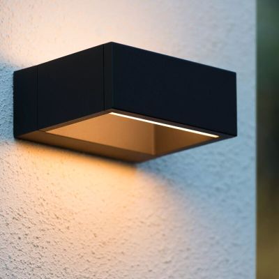 Antrasiitti alumiini ulkovalaisin, Goa, 6W, 3000K LED, IP54