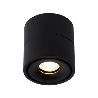 Musta alumiini kattokohdevalaisin, Yumiko, 8W, 2700K LED