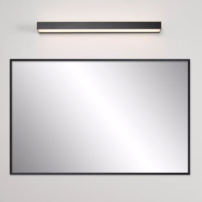 Musta metalli kylpyhuoneen seinävalaisin, Alexa, 8W, 3000K LED, IP44