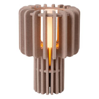 Harmaanruskea kangas pöytävalaisin, Rollo, katkaisimella