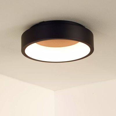 Musta alumiini kattolamppu, Talowe, 20W, 3000K LED