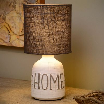 Keramiikka pöytävalaisin valkoinen, Cosby, katkaisimella