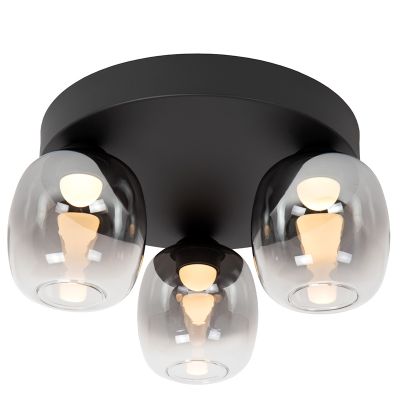 Harmaa lasi kattolamppu, Tamino, 5,6W, 3000K LED