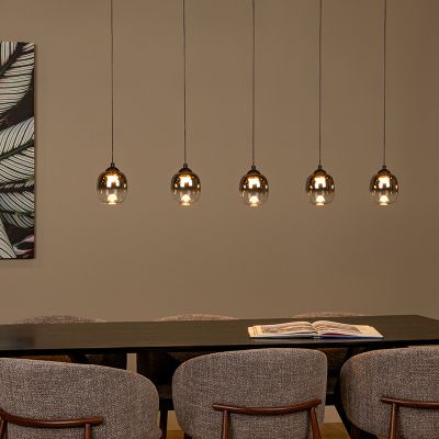 Harmaa lasi riippuvalaisin, Tamino, 5,6W, 3000K LED