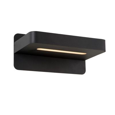 Musta metalli seinävalaisin , Atkin, 5W, 2700K LED, katkaisimella
