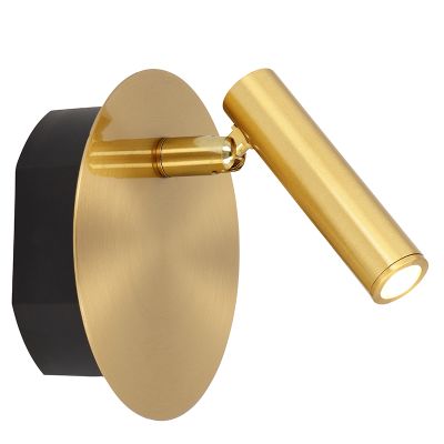 Kulta metalli sängynvalaisin, Jolijn, 2W, 3000K LED, katkaisimella