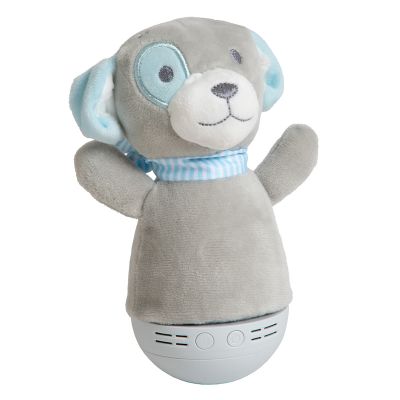 Harmaa muovi lastenhuoneen pöytävalaisin, Dolly, 3W, RGB LED, katkaisimella