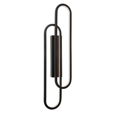 Musta alumiini seinävalaisin , Thelma, 33W, dim to warm LED