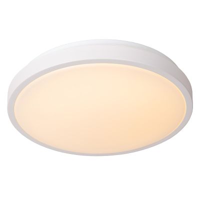 Valkoinen akryyli kylpyhuoneen kattovalaisin, Dasher, 18W, 2700K LED, IP44