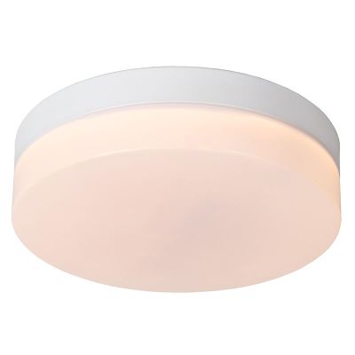Valkoinen muovi kylpyhuoneen kattovalaisin, Biskit, 12W, 2700K LED, IP44