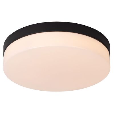 Musta muovi kylpyhuoneen kattovalaisin, Biskit, 18W, 2700K LED, IP44