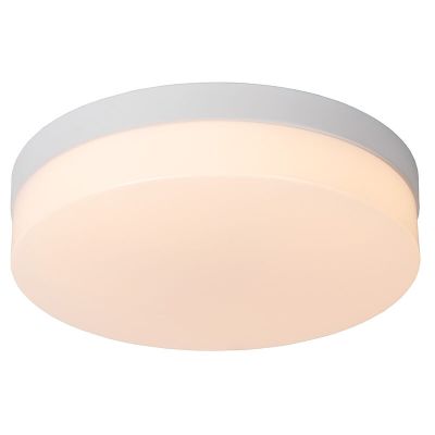 Valkoinen muovi kylpyhuoneen kattovalaisin, Biskit, 18W, 2700K LED, IP44