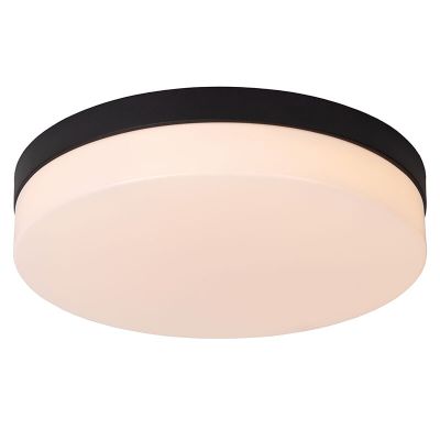 Musta muovi kylpyhuoneen kattovalaisin, Biskit, 24W, 2700K LED, IP44