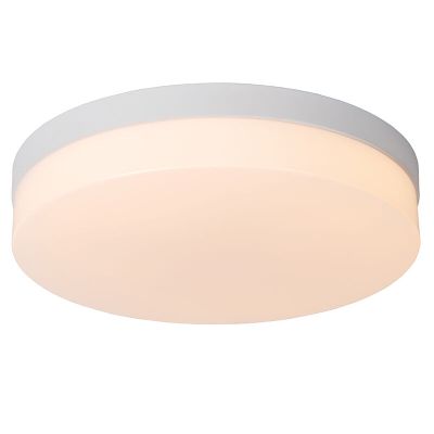 Valkoinen muovi kylpyhuoneen kattovalaisin, Biskit, 24W, 2700K LED, IP44