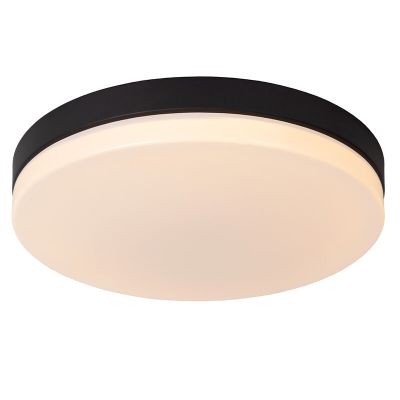 Musta muovi kylpyhuoneen kattovalaisin, Biskit, 36W, 2700K LED, IP44