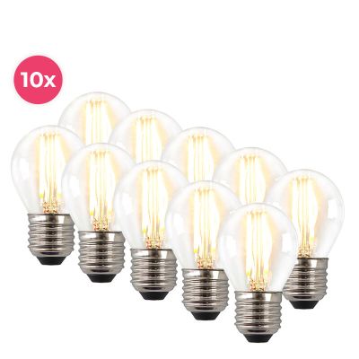 10 kpl himmennettävää Melchis E27 LED-lamppua, 4 W lämmin valkoinen