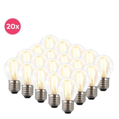 20 kpl himmennettävää Melchis E27 LED-lamppua, 4 W lämmin valkoinen