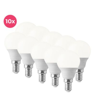 10 kpl Lasco E14 LED-pallolamppua, lämmin valkoinen, 3 W