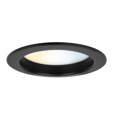 Musta alumiini alasvalo, Otmar, 12W, white switch LED, IP22