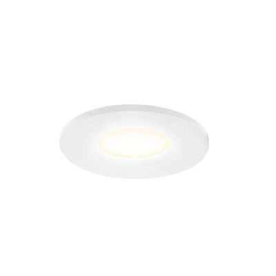 Valkoinen alumiini mini-upotettava spottivalaisin, Philomena, 3,4W, 3000K LED, IP44
