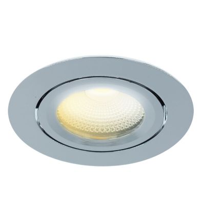 Kromi alumiini upotettava spottivalaisin, Wimke, 5W, dim to warm LED, IP44