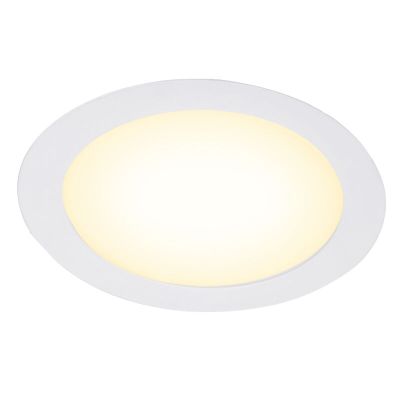 Valkoinen alumiini alasvalo, Umbriel, 6W, 3000K LED, IP44
