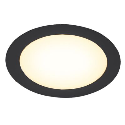 Musta alumiini alasvalo, Umbriel, 6W, 3000K LED, IP44