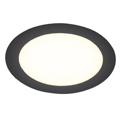 Musta alumiini alasvalo, Umbriel, 9W, 4000K LED, IP44