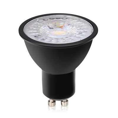 Himmennettävä GU10 LED-lamppu Antonie, musta, 3W, 3000K