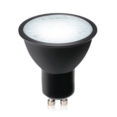 Himmennettävä GU10 LED-lamppu Antonie, musta, 7W, 4000K