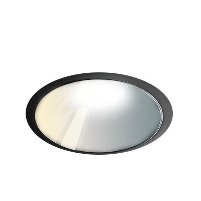 Musta alumiini alasvalo, Maud, 16W, white switch LED, IP22