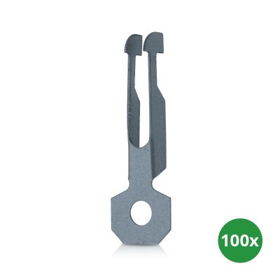 Levypaalujousikiinnike ripustuslenkillä valolinjojen ripustamiseen (100 kpl)