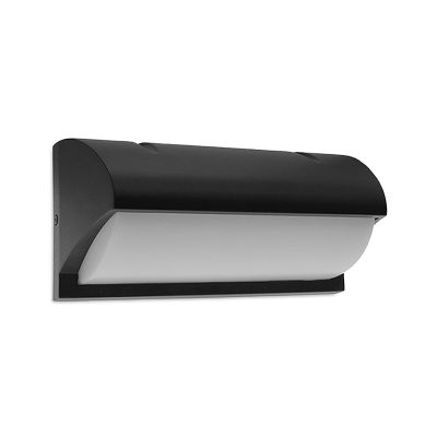 Musta alumiini ulkovalaisin, Rajko, 12W, 3000K LED, IP54