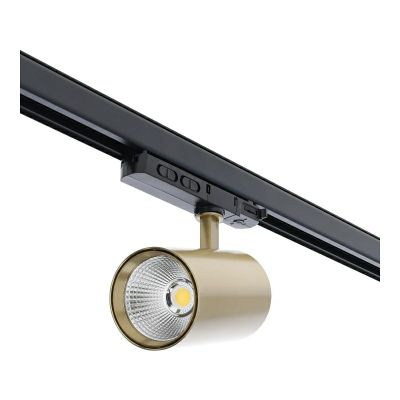 Messinkinen 3-vaiheinen kohdevalaisin Rozina, 10W/20W/30W, valkoinen kytkin, himmennettävä, Pro