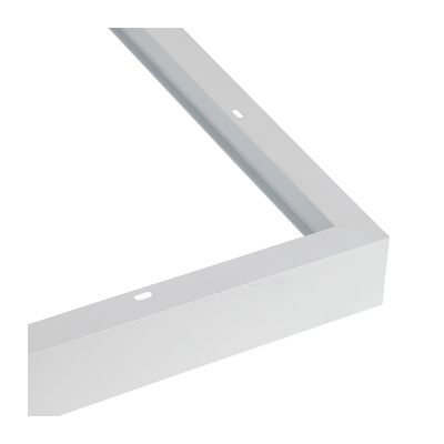 Valkoinen pinta-asennettava napsautuskehys 30x120