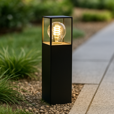 Moderni ulkovalaisin musta, Sanel, IP44