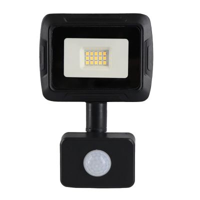 Alumiini sensorilla varustettu heitin musta, Miro, 10W, 3000K LED, IP65
