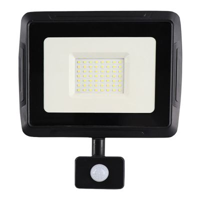 Alumiini sensorilla varustettu heitin musta, Miro, 50W, 6000K LED, IP65